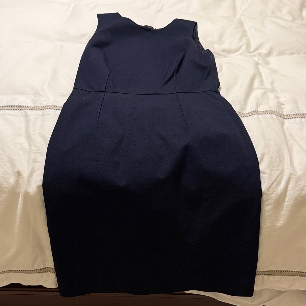 J.Crew Navy Blue Sleeveless Interview Dress